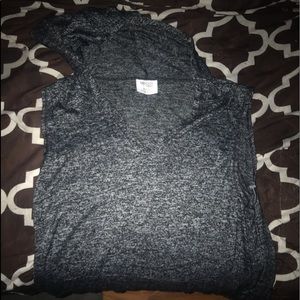 Grey Sleeveless workout hoodie